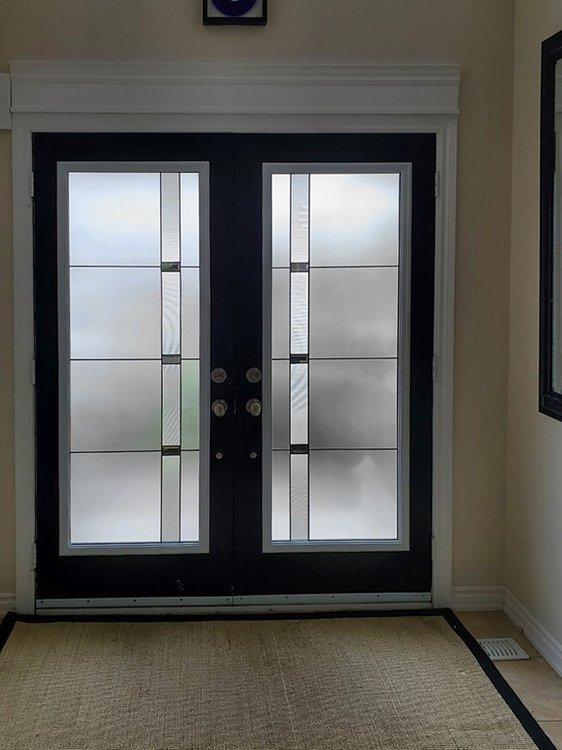 Prodigy Prairie-pinstripe stained glass install